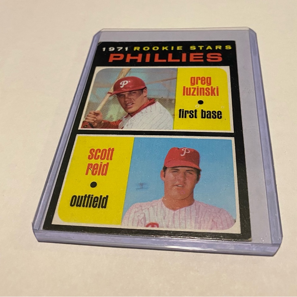 Greg Luzinski/Scott Reid 1971 Rookie Phillies Topps Baseball card Vintage